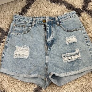 Jean shorts, SHEIN size 0